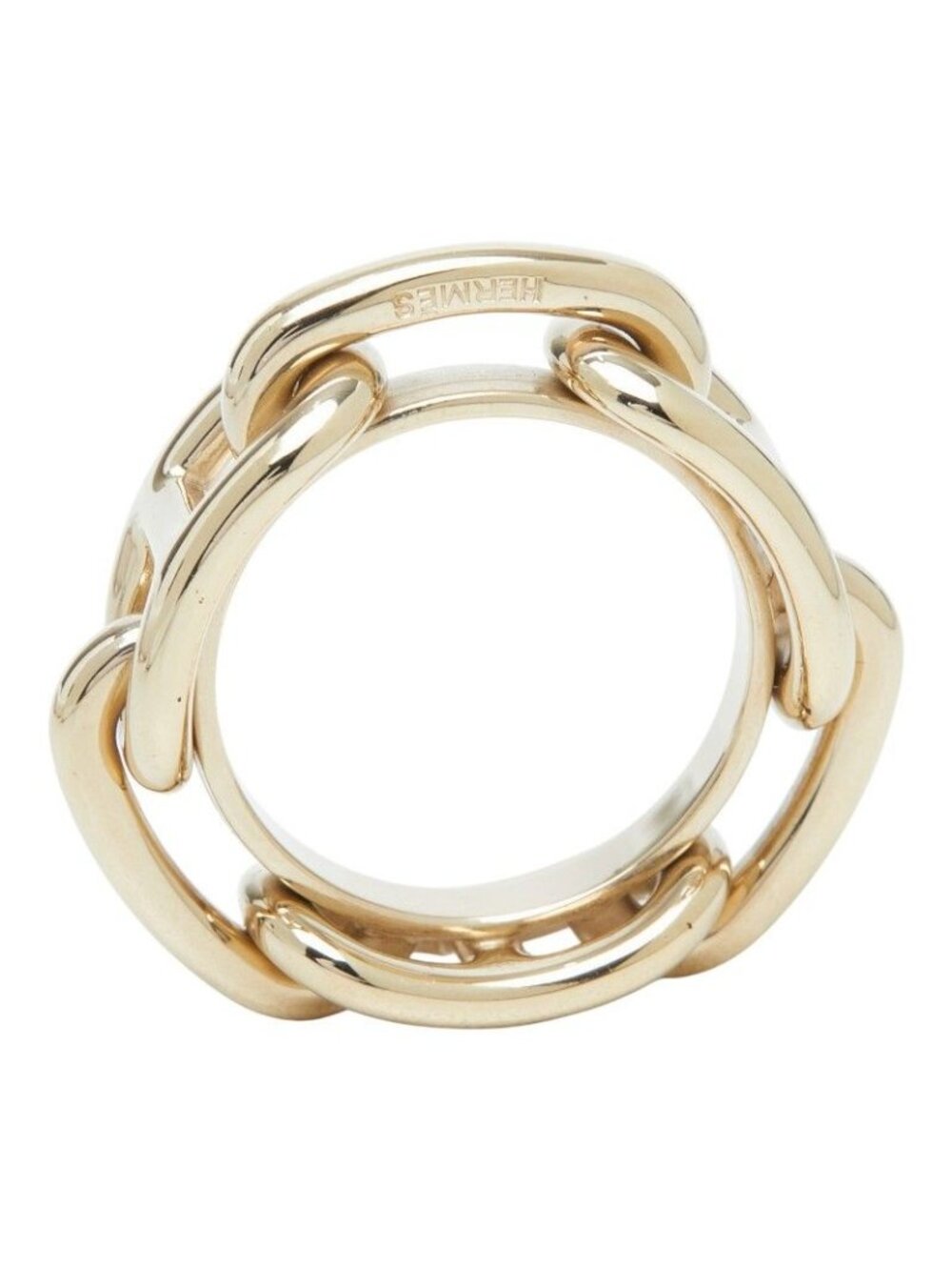 Hermes Chaine D'ancre Scarf Ring Gold Plated - Picture 5 of 6